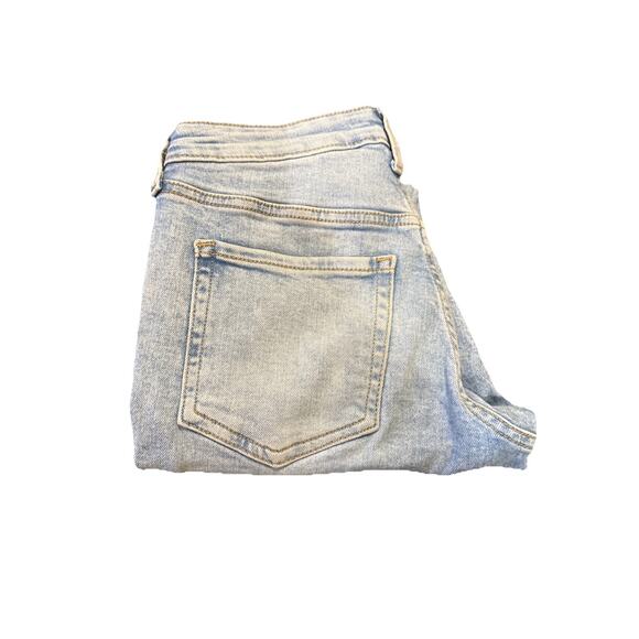 Old Navy High-Rise O.G. Straight Jeans Size 0 Secret-Slim Pockets Light Blue - Picture 8 of 9